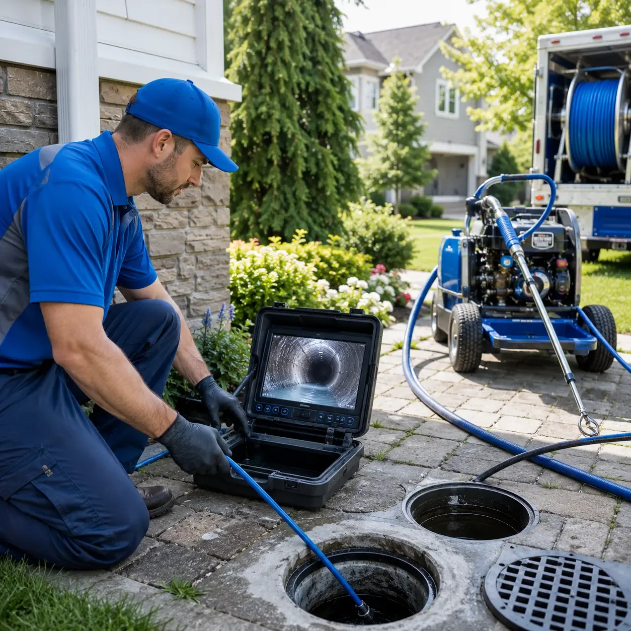 Outdoor drain cleaning professionals serving Plainfield, MA