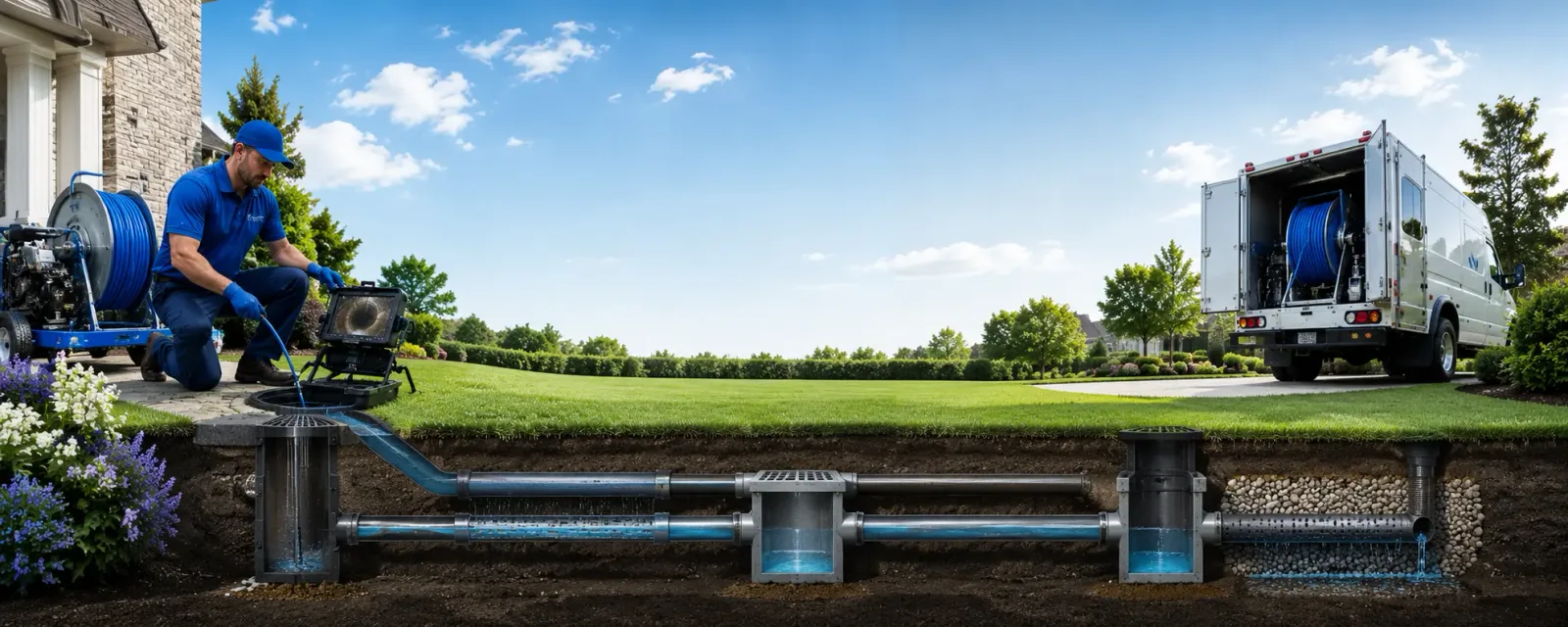 Outdoor drain cleaning information for Plainfield, MA